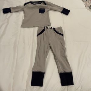 L’oved baby two piece leering and top set